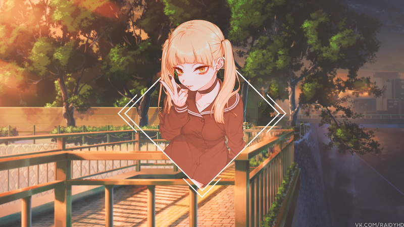 anime girls, anime, picture-in-picture