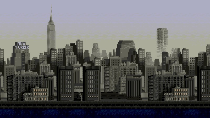 cityscape, pixels, 8-bit, New York City, pixel art, building, Empire State Building