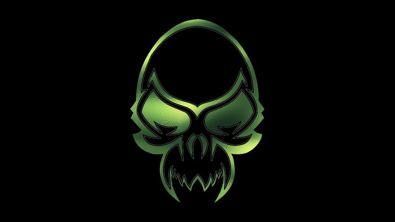 skull, head, devil, demon, 4k
