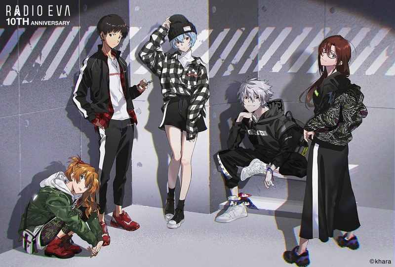 Neon Genesis Evangelion, Ayanami Rei, Ikari Shinji, Asuka Langley Soryu, Nagisa Kaworu, Makinami Mari Illustrious