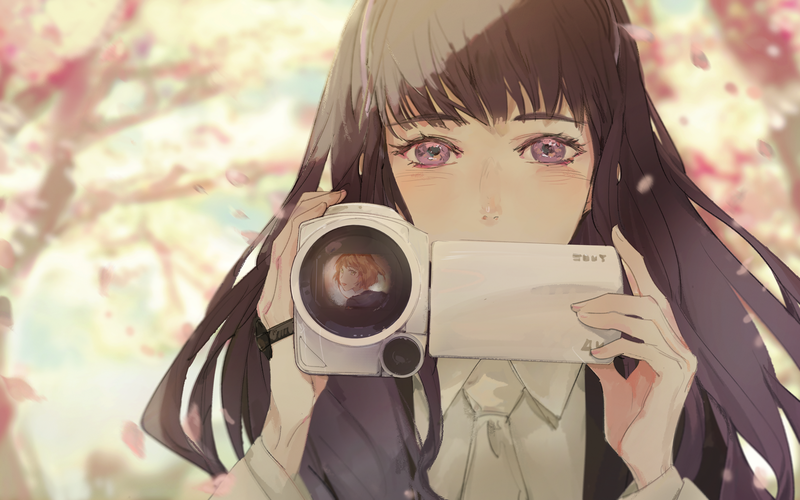 Card Captor Sakura, anime girls, Daidouji Tomoyo, camera