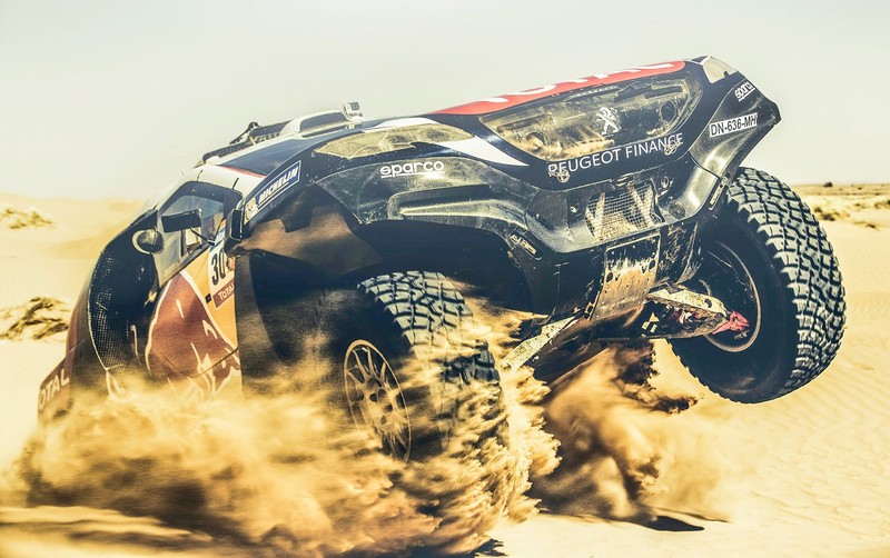 sand, desert, Rally, racing, Peugeot, car, vehicle