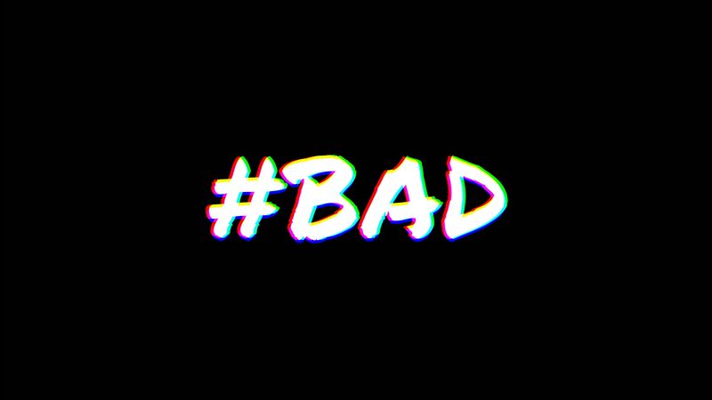 inscription, bad, hashtag, 4k