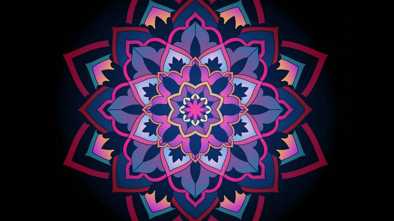 mandala, ornament, patterns, lace, openwork, 4k