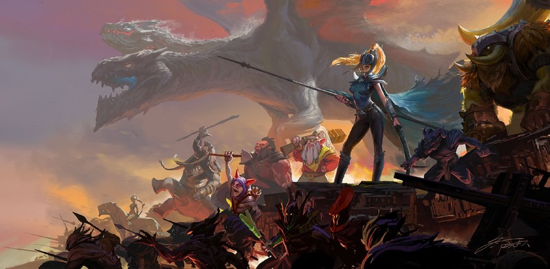 Dota, Dota 2, Phantom Assassin, Slark, Axe, Jakiro, meepo, Riki, magnus