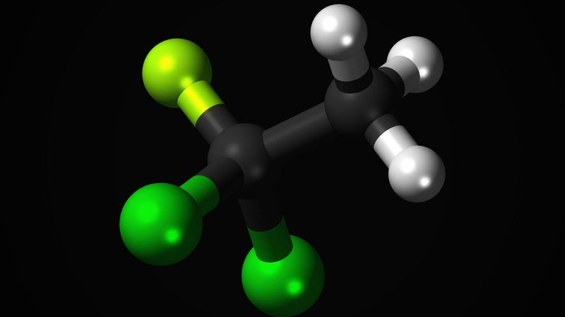 chlorofluorocarbons, dichlor, molecule, structure, atom, element, 4k