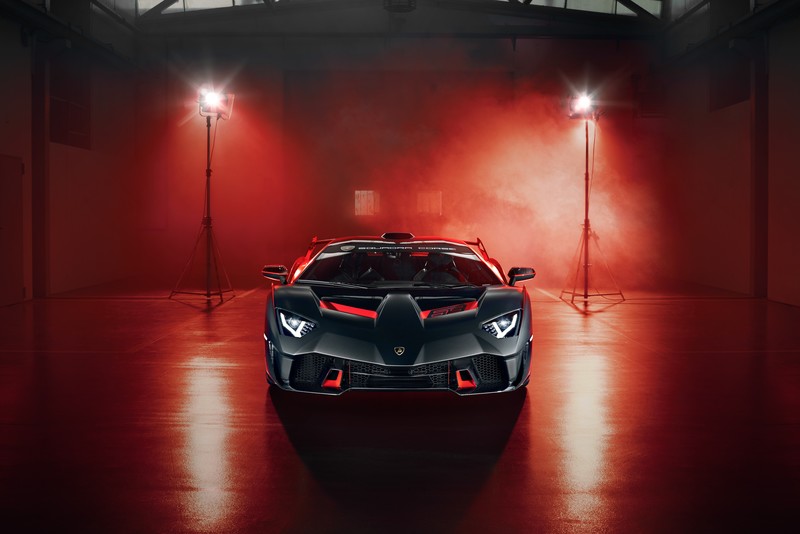 car, vehicle, Super Car, supercars, Lamborghini, Lamborghini SC18, Lamborghini SC18 Alston, Lamborghini Aventador, frontal view