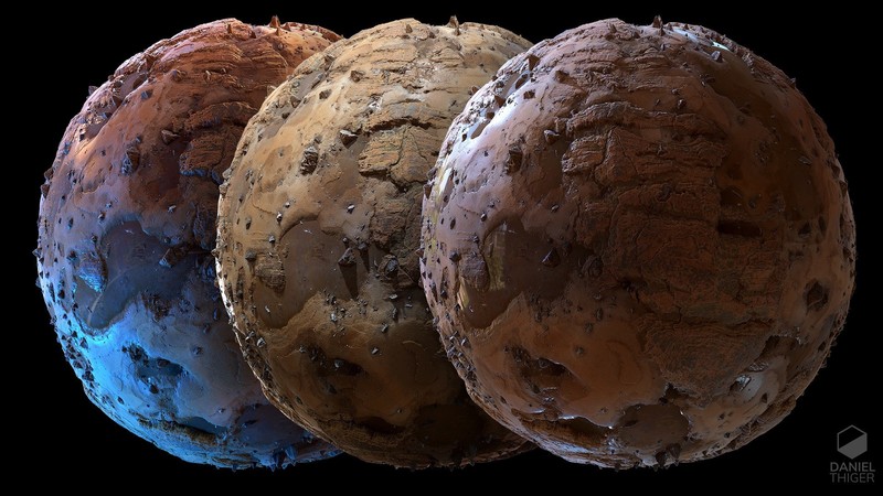 reliefs, planet, sphere