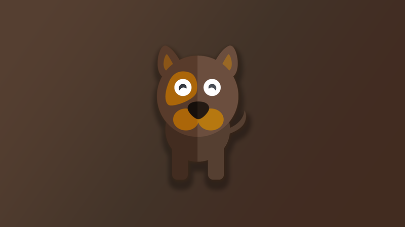 digital, animals, dog, brown background