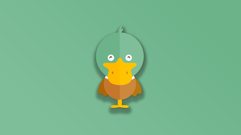 digital, animals, duck, simple background