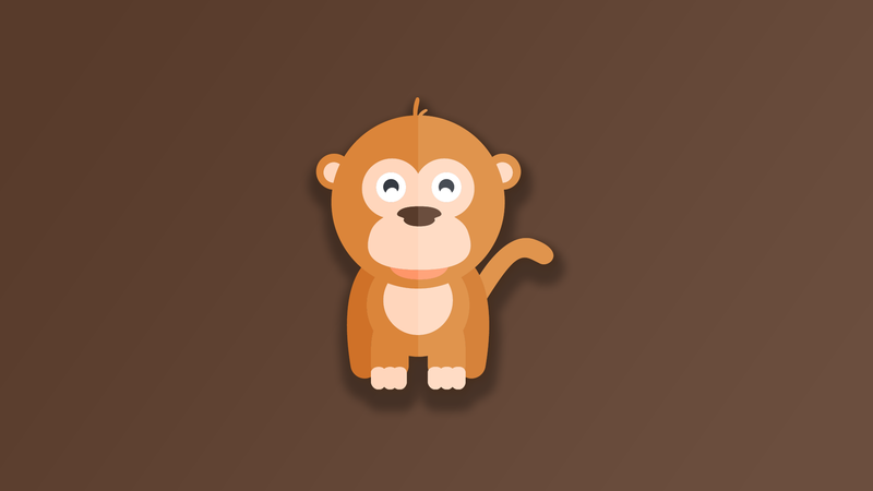 digital, animals, simple background, brown background