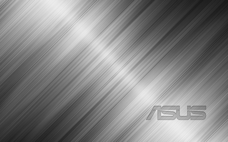logo, digital art, ASUS, steel