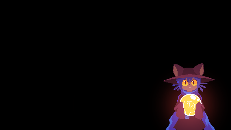 OneShot, Niko, RPG Maker, video game art, video game characters, neko ears, cat boy, hat, scarf, lightbulb, minimalism, pixel art, dark background, edit