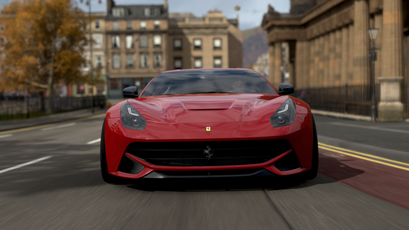 Forza Horizon 4, Forza Games, video games, screen shot, car, Ferrari, red cars