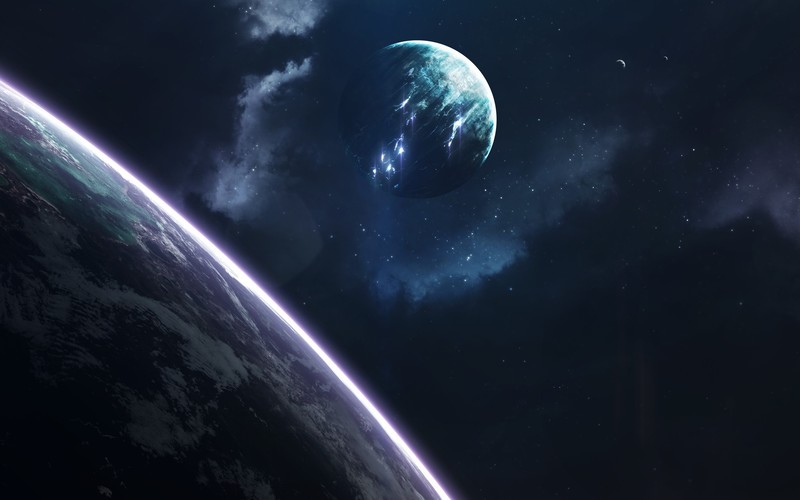 Vadim Sadovski, space, space art, digital art, planet