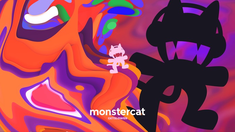 Monstercat, music, colorful, shapes, animations, abstract