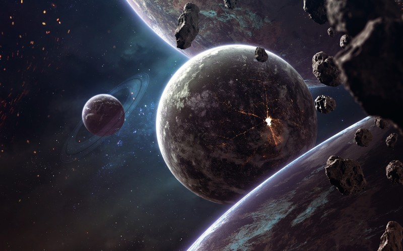space, space art, planet, digital art, Vadim Sadovski