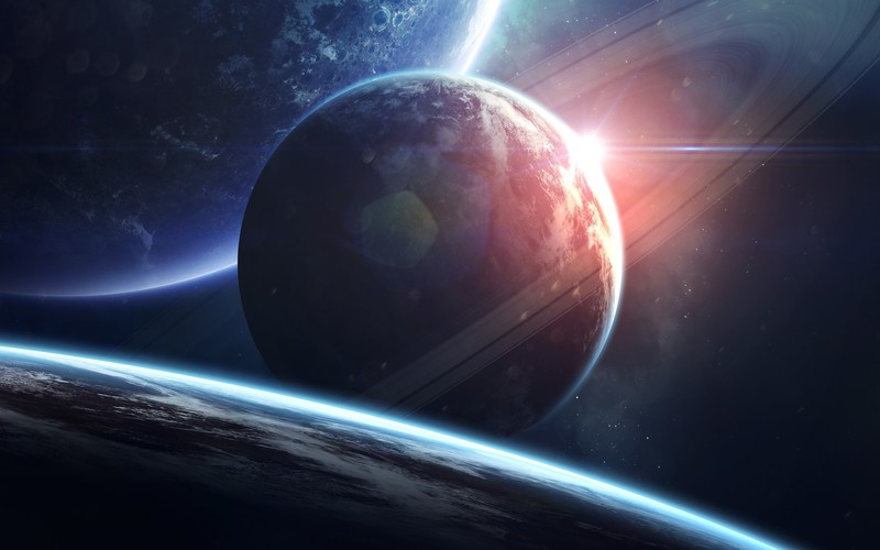 space, space art, digital art, planet, Vadim Sadovski