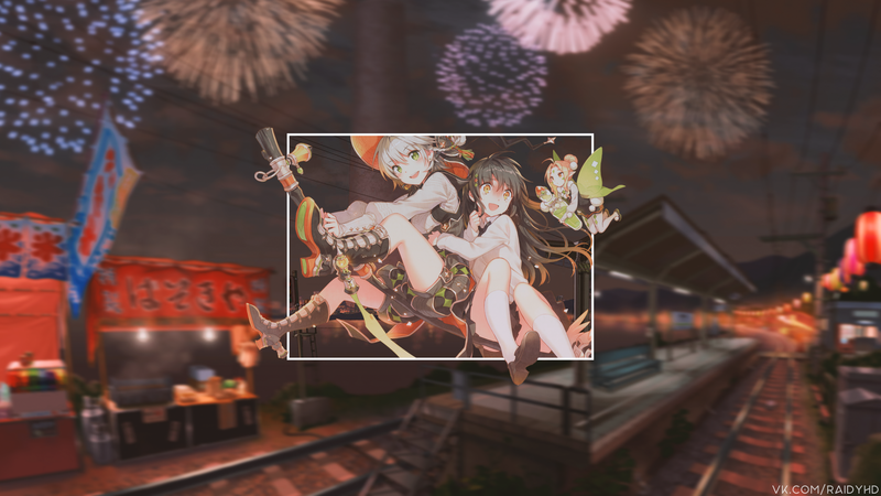 anime, anime girls, picture-in-picture