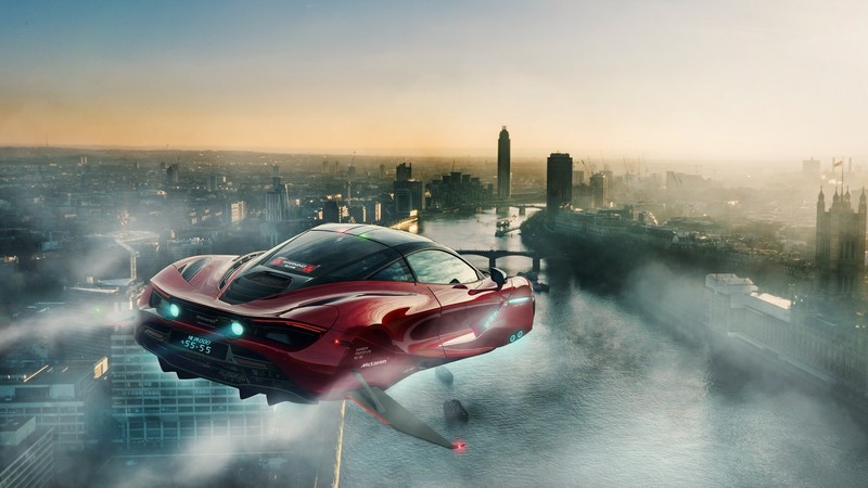 digital art, car, vehicle, red cars, futuristic