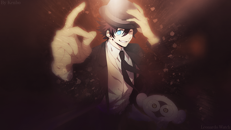 Kekkai Sensen, anime, anime boys, Leonardo Watch, blue eyes