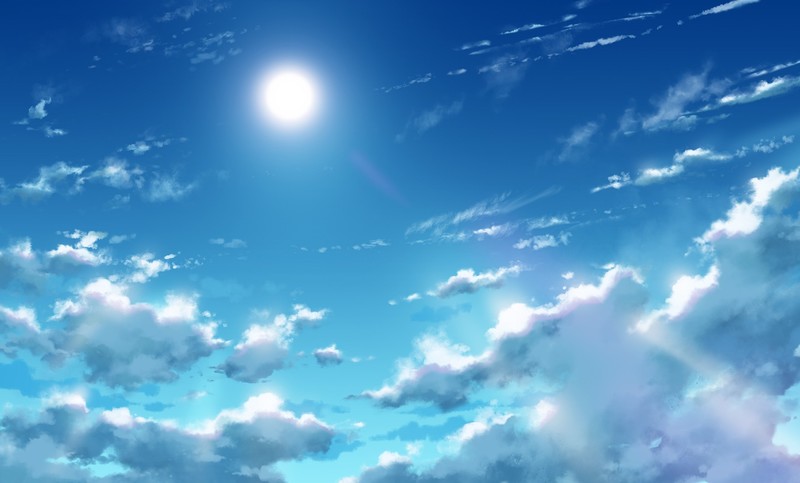 Light Fairytail, artwork, sky, Sun, nature