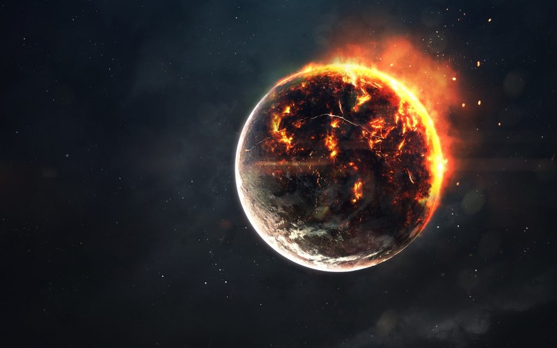 apocalyptic, space, space art, digital art, planet, Vadim Sadovski
