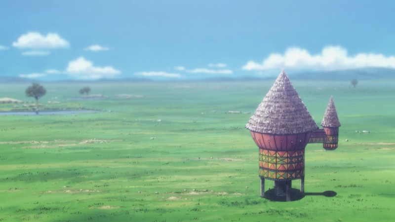 anime, Hunter x Hunter, film stills, landscape, clouds, plains