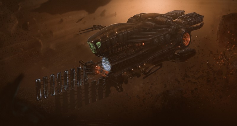 Dmitrii Ustinov, spaceship, vehicle, science fiction, artwork, high angle