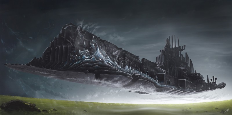 Dmitrii Ustinov, spaceship, vehicle, science fiction, artwork