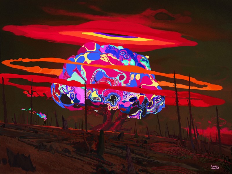 digital, artwork, painting, fire