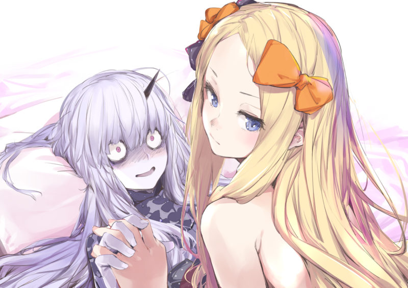 anime girls, anime, blue eyes, blonde, long hair