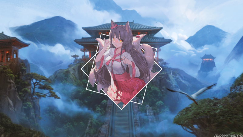 anime, anime girls, picture-in-picture