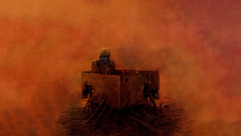 Zdzisław Beksiński, fantastic realism, creepy, surreal