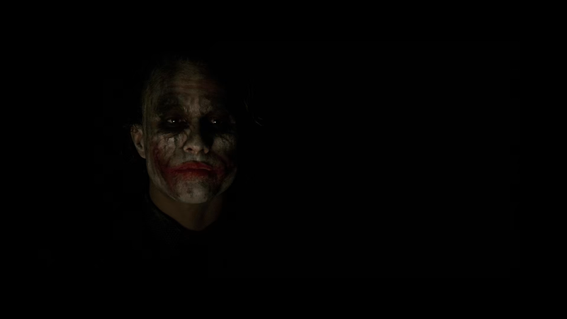 Joker, black background, minimalism, dark background