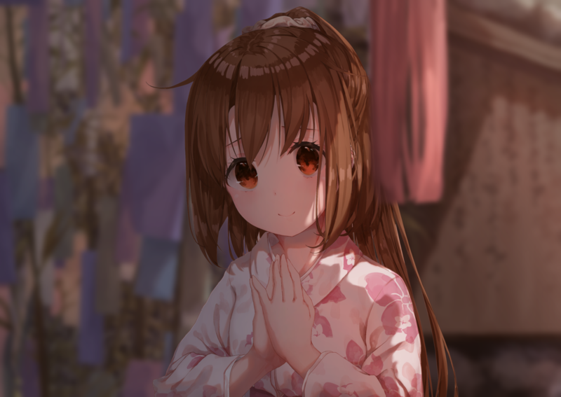 anime, anime girls, brunette, brown eyes