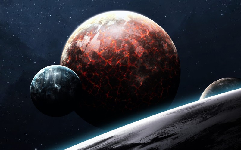 space art, space, digital art, planet, Vadim Sadovski