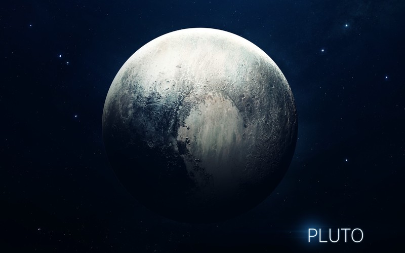 space, Pluto, digital art, space art