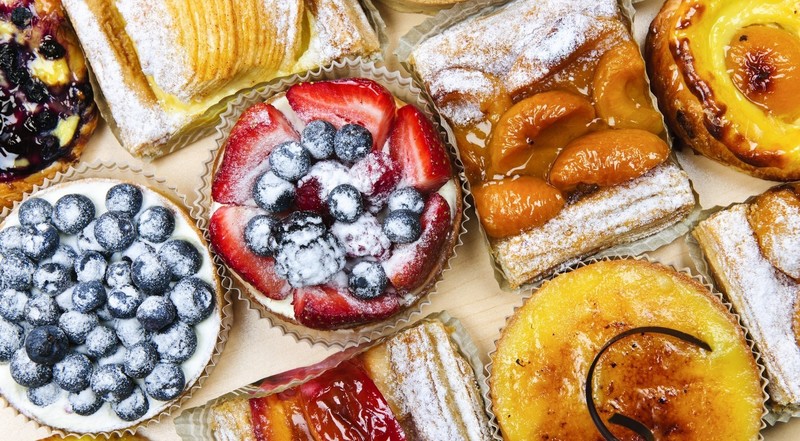 food, sweets, fruit, berries, cake, dessert