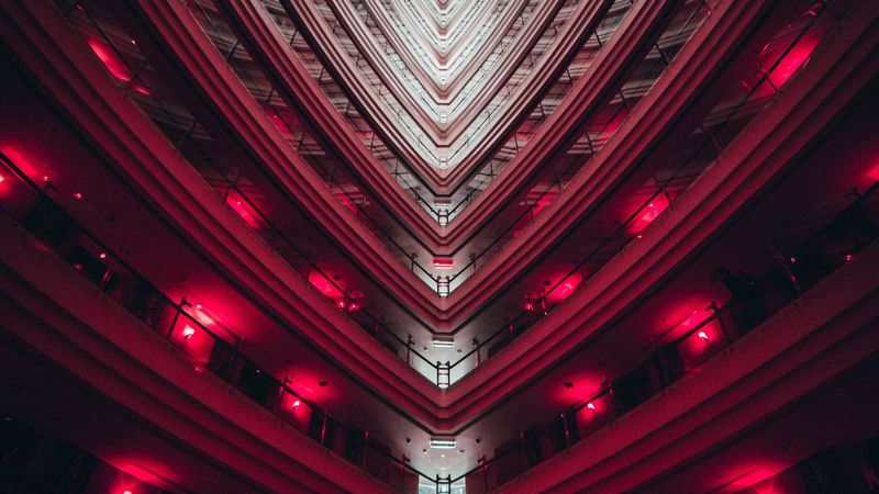 interior, storeys, minimalism, architecture, 4k