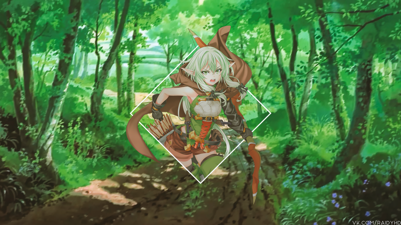 anime girls, anime, picture-in-picture, Goblin Slayer