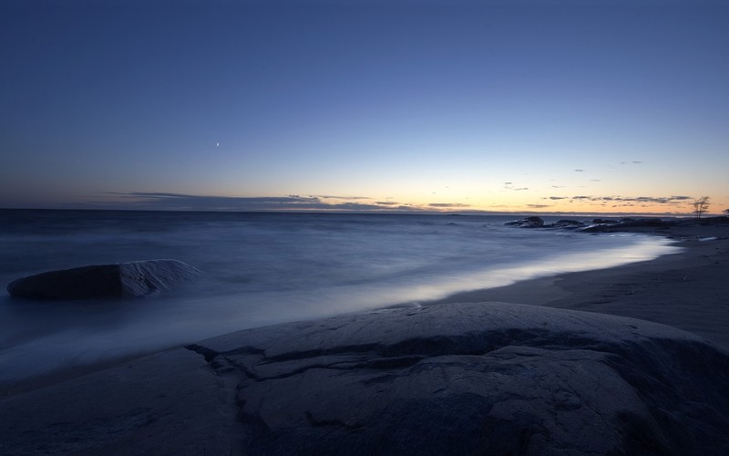 beach, sky, sunrise, long exposure, landscape, sunset