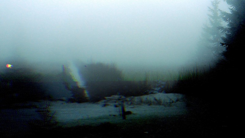 glitch art, nature, snow
