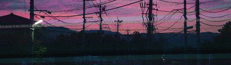 glitch art, powerlines, multiple display, digital art