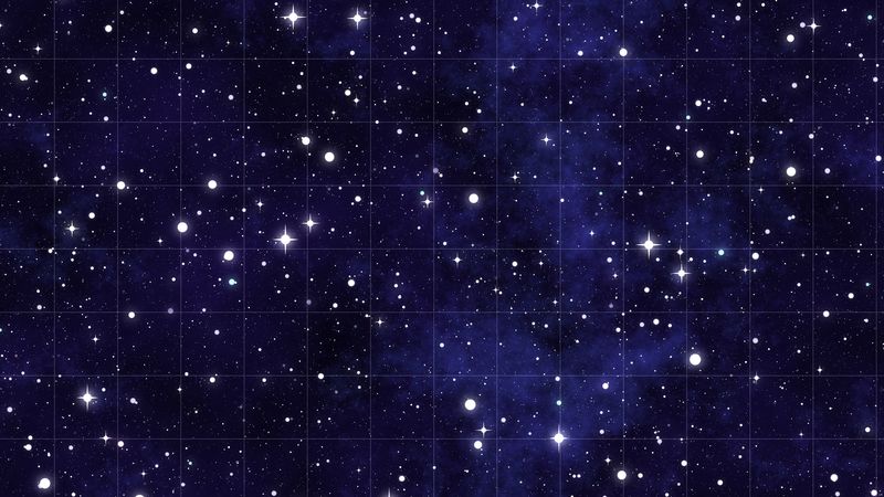 starry sky, stars, lattice, 4k