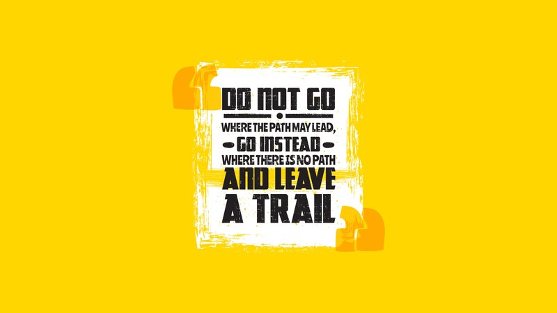 typography, quote, text, yellow background, motivational, yellow, path, wisdom