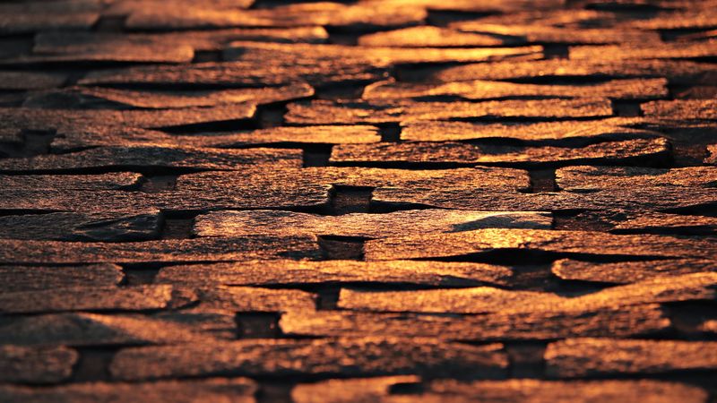 tile, stones, light, surface, 4k