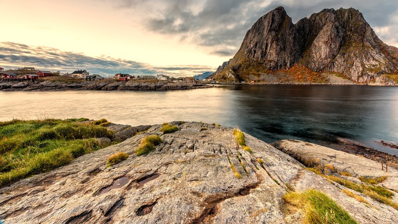 nature, landscape, water, Lofoten Islands, mountains