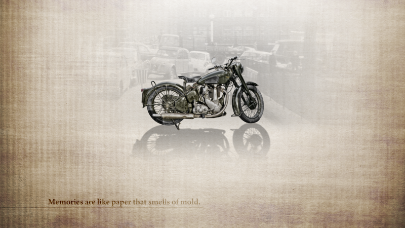 motorcycle, paper, vehicle, typography
