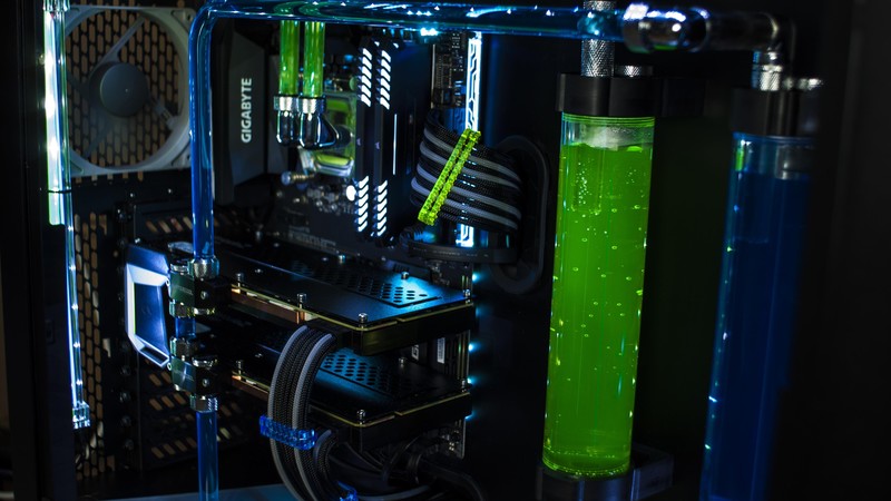 PC gaming, Gigabyte, water cooling, computer, technology, Corsair